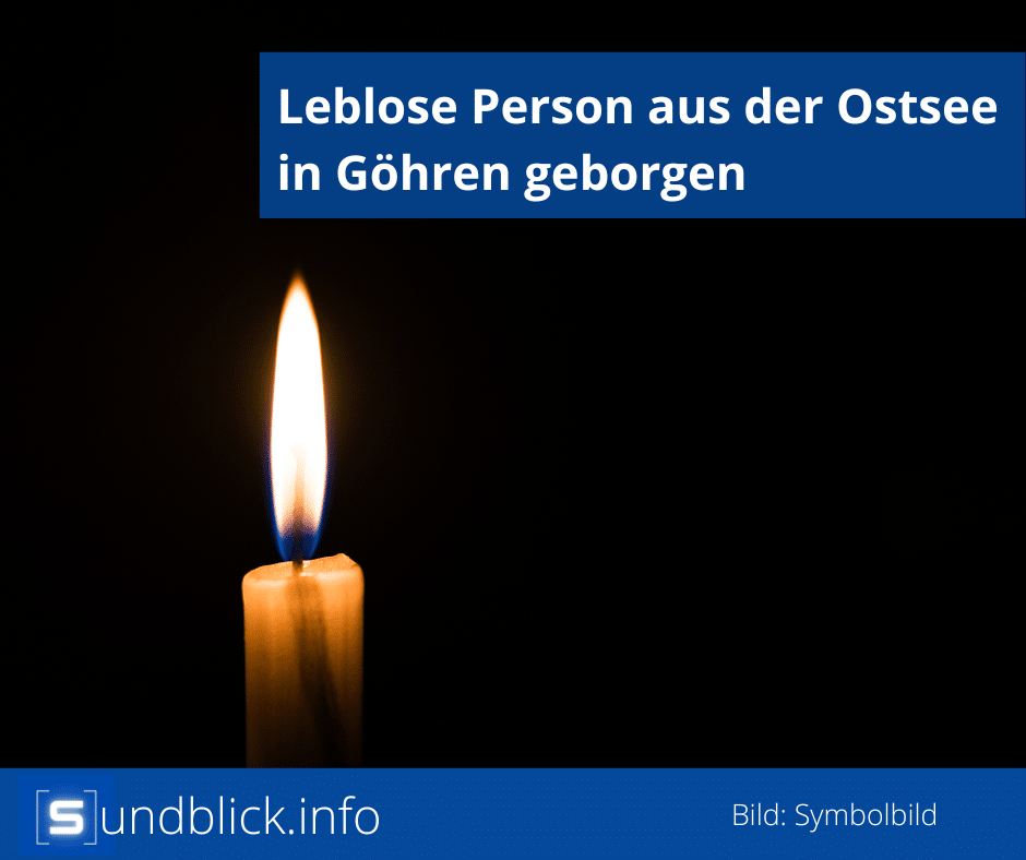 Leblose Person aus der Ostsee in Göhren geborgen