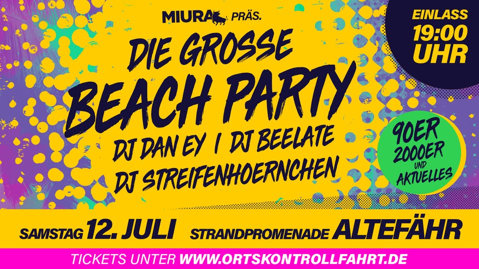 DIE GROßE BEACH PARTY – ALTEFÄHR 2025 1 DIE GROßE BEACH PARTY – ALTEFÄHR 2025