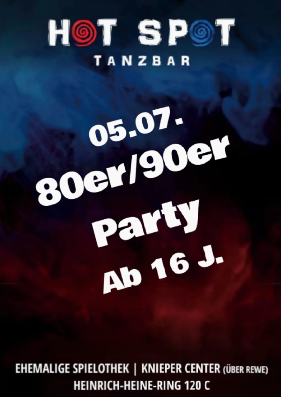 80er/ 90er Party mit DJ Matze 1 80er/ 90er Party mit DJ Matze