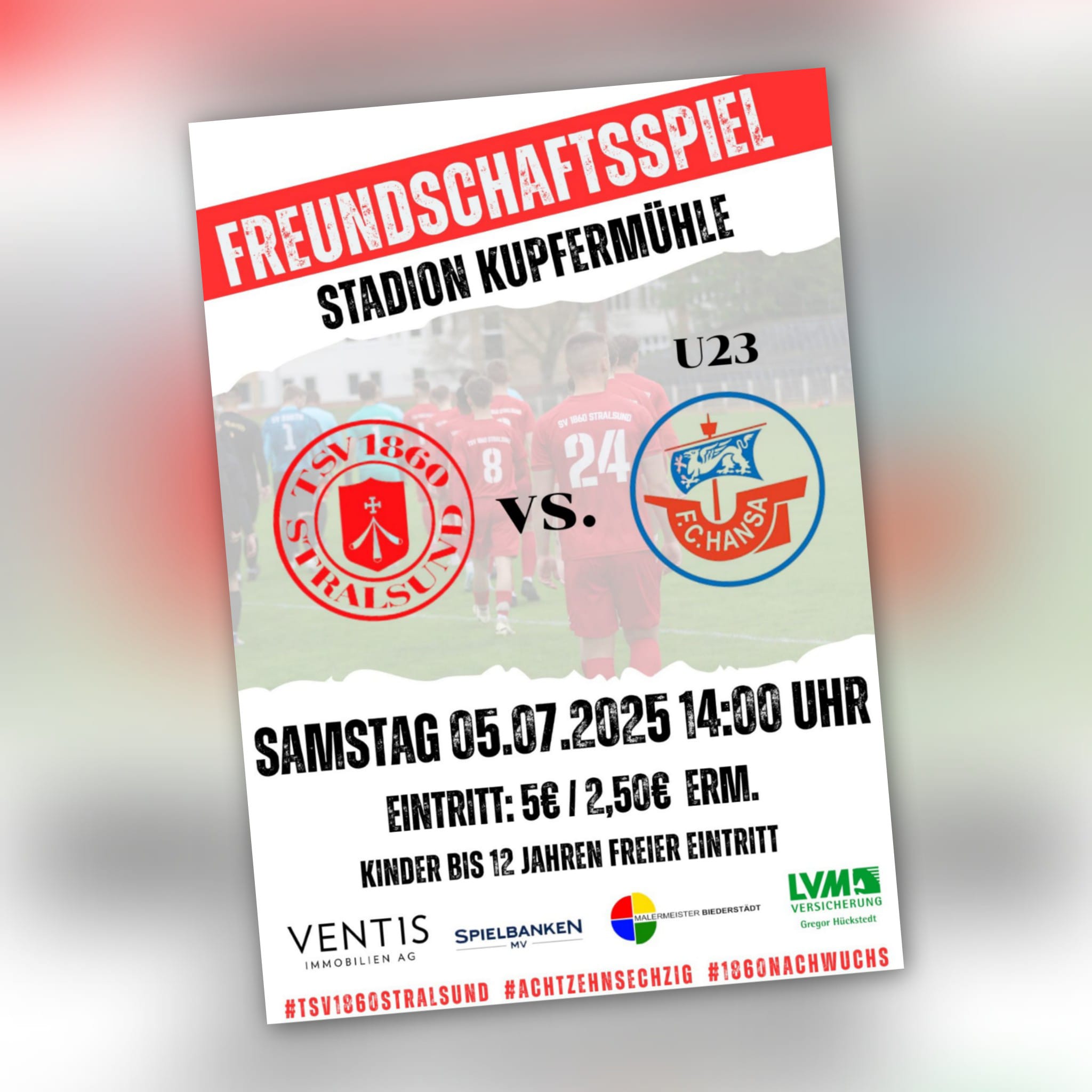 TSV 1860 Stralsund vs. FC Hansa Rostock U23