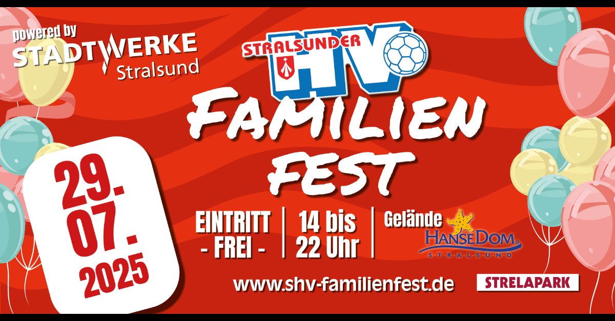 🎉 SHV Familienfest 2025 – Das Sommerhighlight für Groß und Klein!