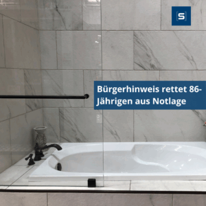 Bürgerhinweis rettet 86-Jährigen aus Notlage