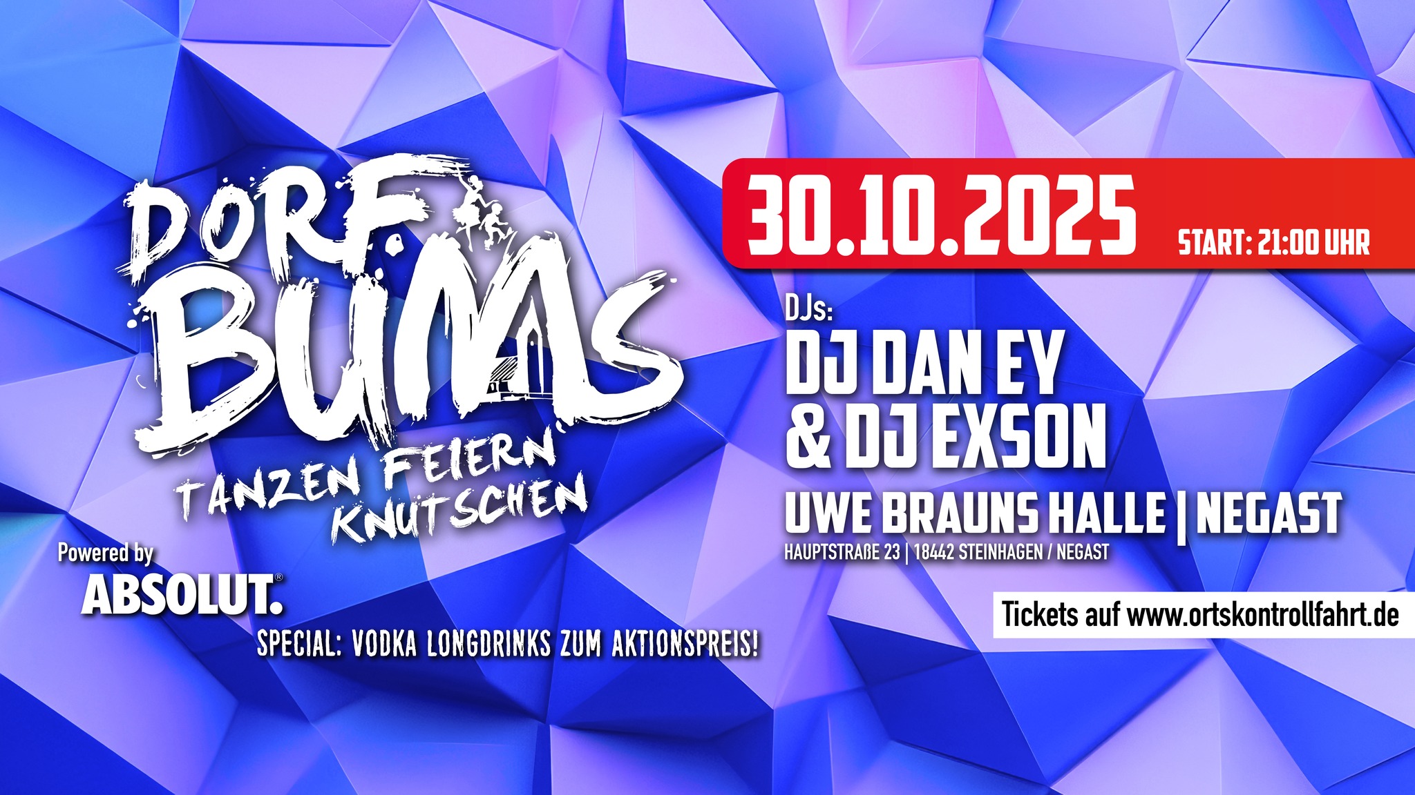 Dorfbums Negast w/ DJ Dan Ey & DJ Exson