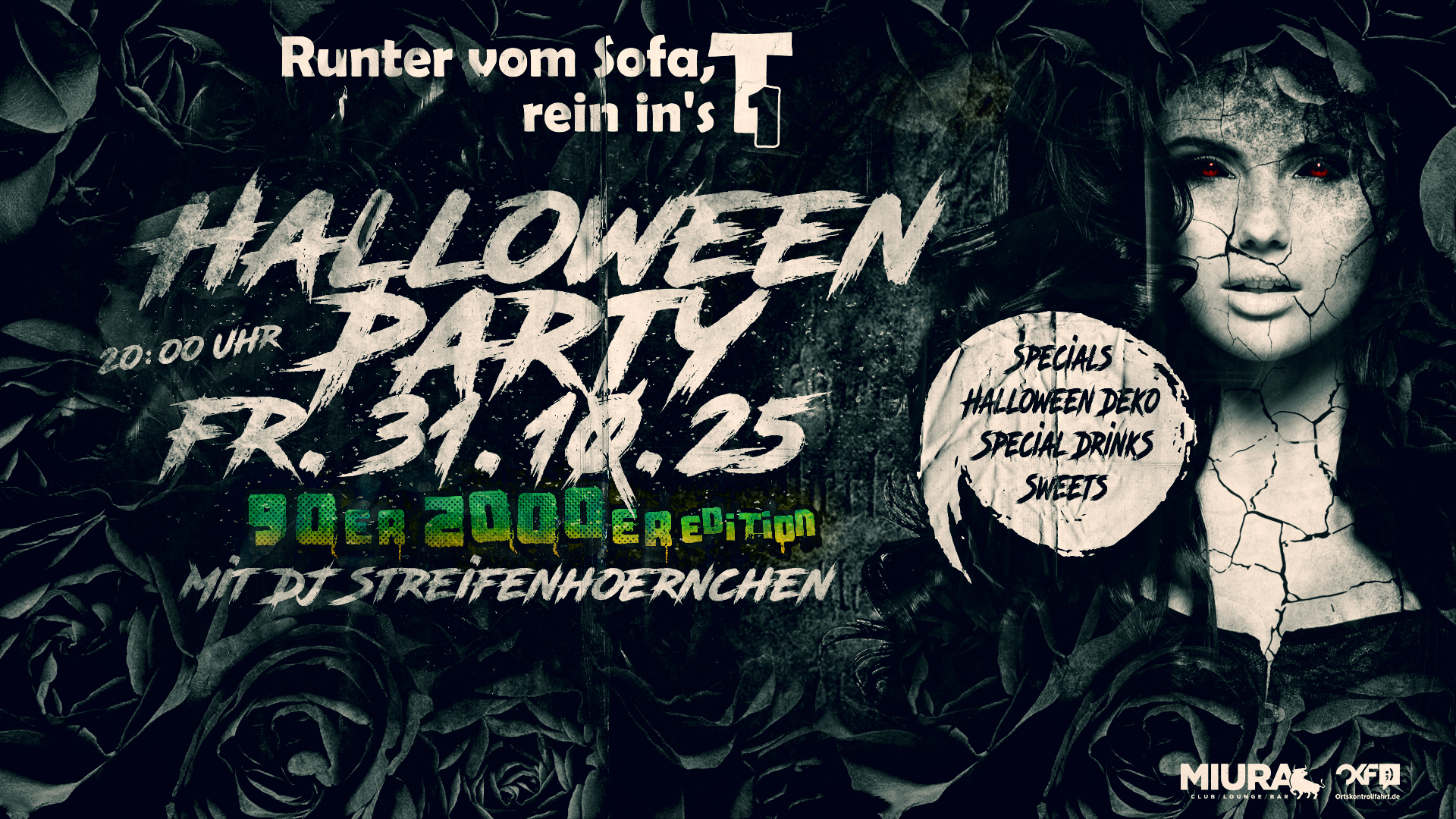 🎃 Halloween Party – 31.10.2025 | T1 Stralsund 👻 1 🎃 Halloween Party – 31.10.2025 | T1 Stralsund 👻