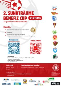 Schenke betroffenen Familien ein Lächeln – 2. Sundträume Benefiz Cup U15
