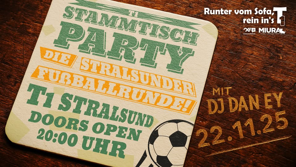 ⚽ Stammtisch Party – Die Stralsunder Fußballrunde 🎉