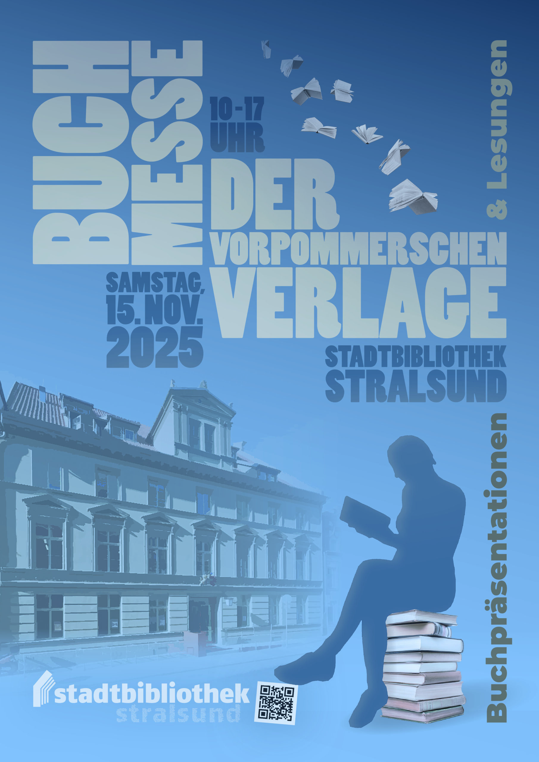 Neue Schätze entdecken: Buchmesse der vorpommerschen Verlage am 15. November 2025 in der Stadtbibliothek Stralsund